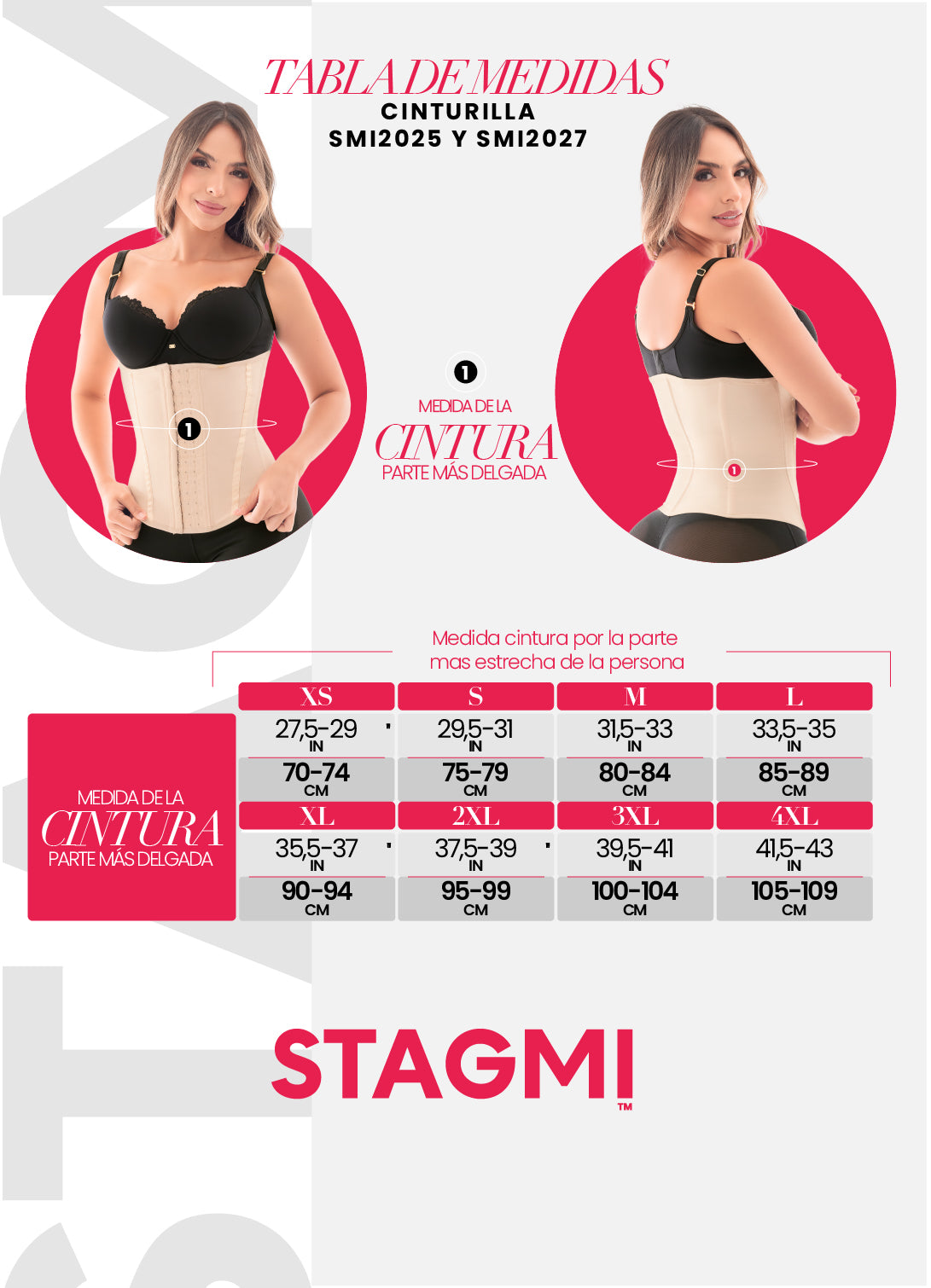 SMI2004 Waist trainer con algas marinas