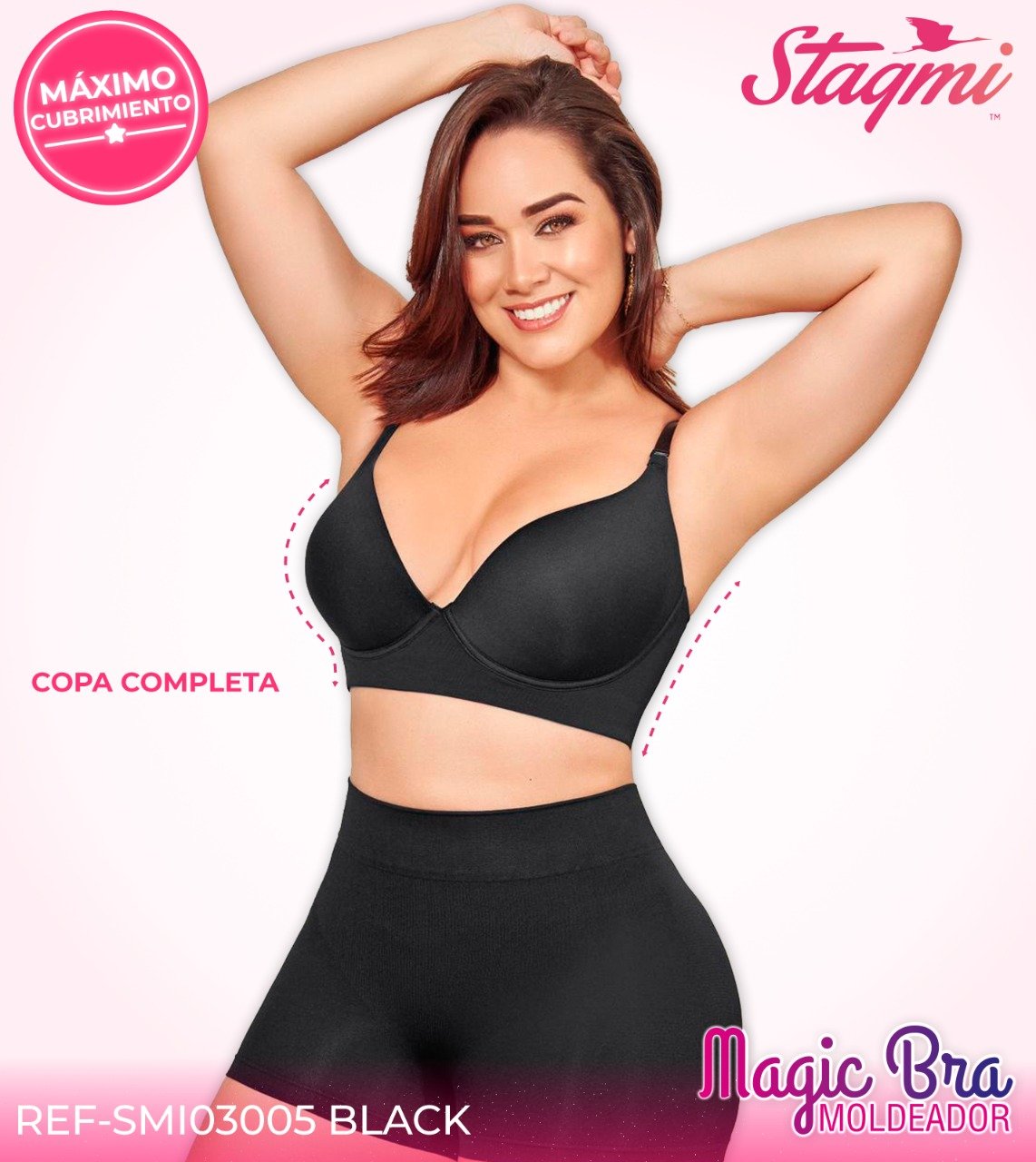 Magic Bra STAGMI - SMI03005-BLACK - STAGMI, Moda Internacional