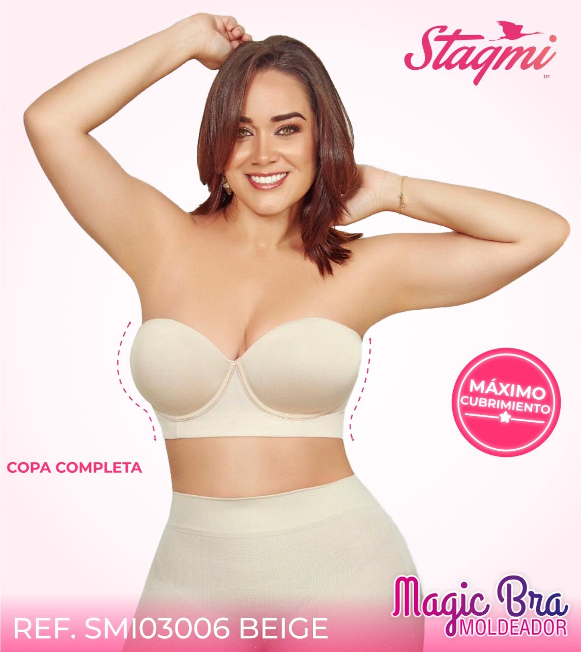 Magic Bra STAGMI - SMI03006-BEIGE - STAGMI, Moda Internacional